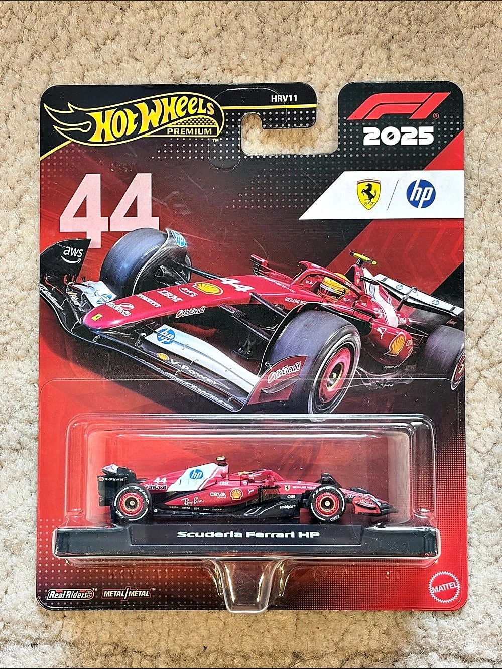 Hot Wheels Scuderia Ferrari HP #44 Formula 1 Die-Cast Car NWT